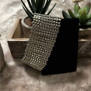 Bracelet Elegant Vintage Silver-Tone Stretch Rhinestone Bracelet